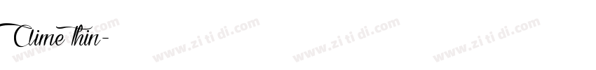 Aime Thin字体转换